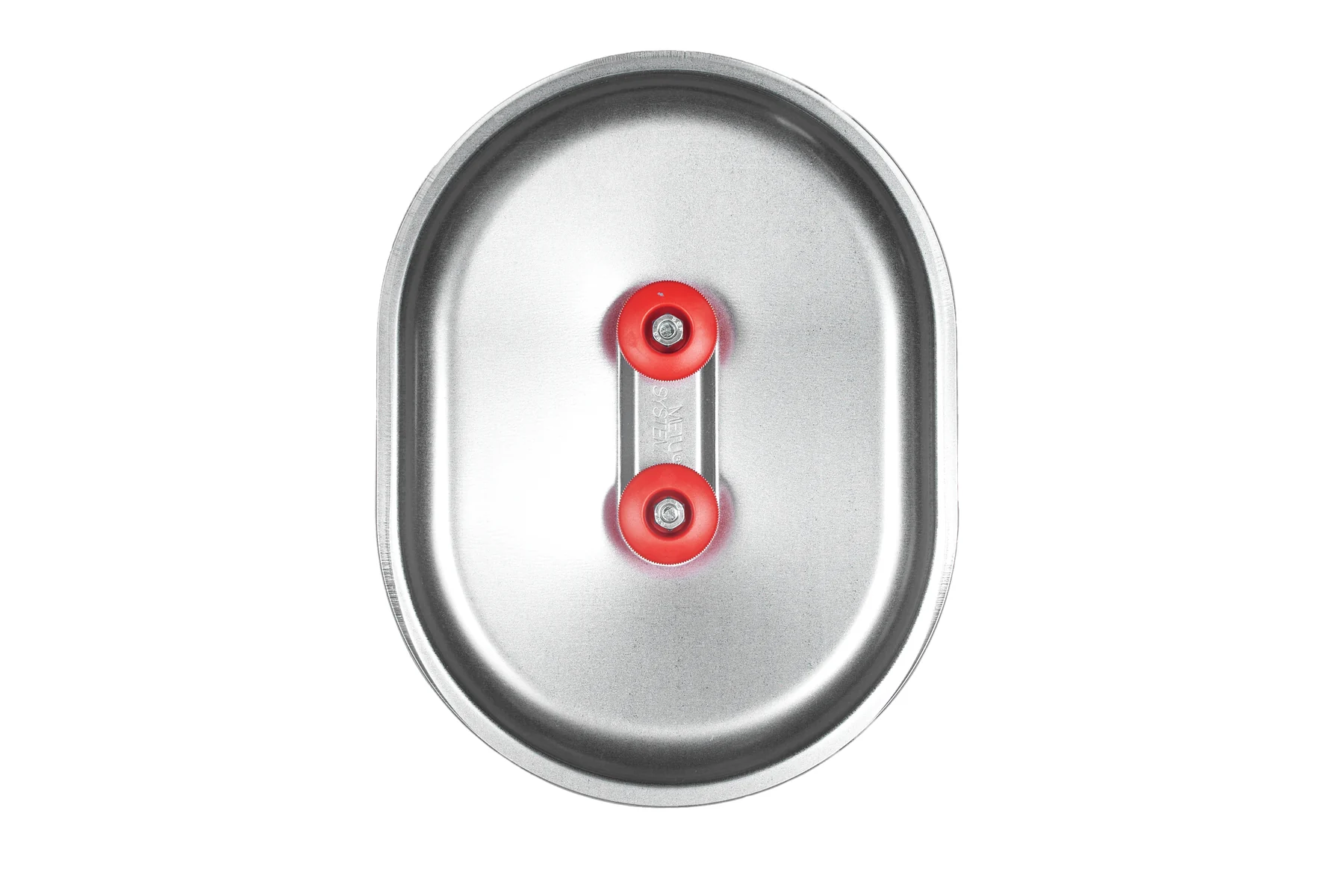 Oval steel access door for ventilation ducts