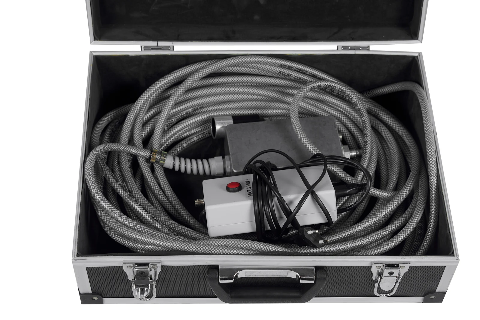 Intelligent Airnozzle with 20 m hose in its case